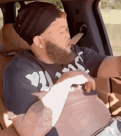 Bearded Man Wearing Texas T-Shirt GIF