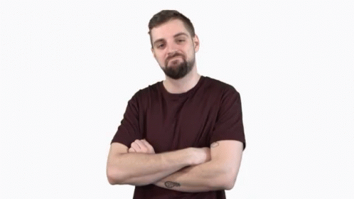 Bearded Man With Arm Tattoo GIF