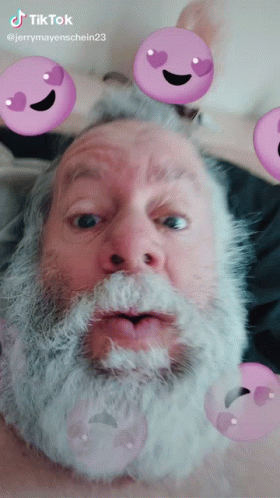 Bearded Man With Bubbles On TikTok GIF