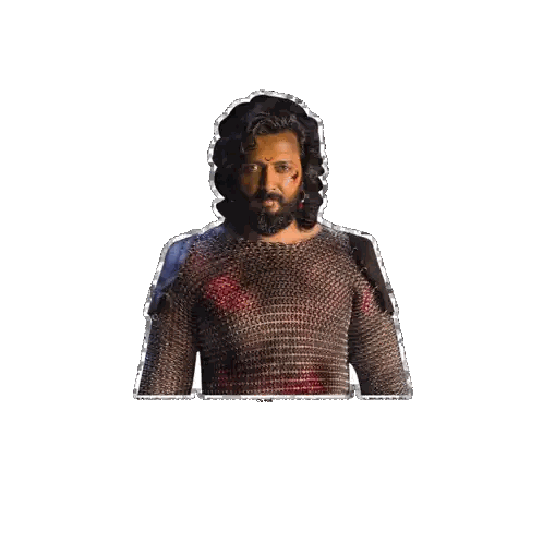 Bearded Man With Chain Mail Shirt Shivakumar Sticker