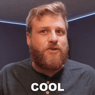 Bearded Man With Cool Shirt GIF