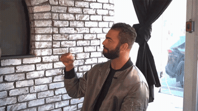 Bearded Man With Fist In The Air GIF
