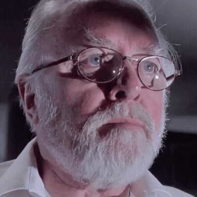Bearded Man With Glasses Looking Serious