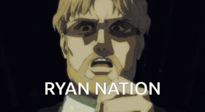 Bearded Man With Glasses Pointing At Ryan Nation GIF