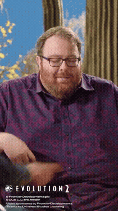 Bearded Man With Glasses Purple Evolution 2 Shirt GIF