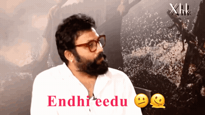 Bearded Man With Glasses Saying Endhi Eedu GIF