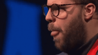 Bearded Man With Glasses Sticking Out Tongue GIF