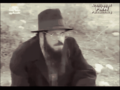 Bearded Man With Hat And Glasses In Black And White GIF