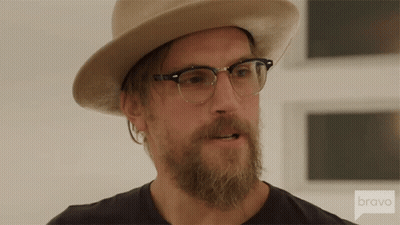 Bearded Man With Hat And Glasses On Bravo GIF