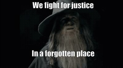 Bearded Man With Hat We Fight For Justice In A Forgotten Place GIF
