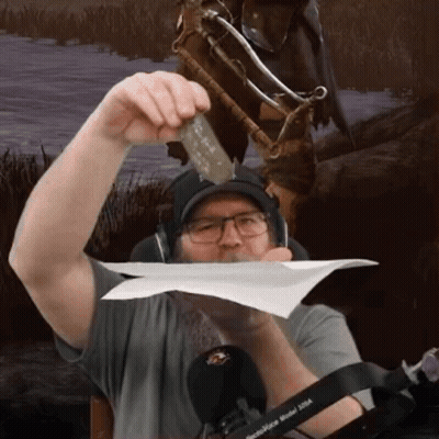 Bearded Man With Headphones Making Funny Face GIF