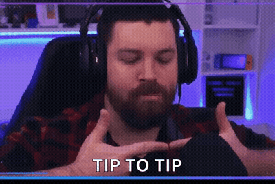 Bearded Man With Headphones Making Hand Gesture GIF