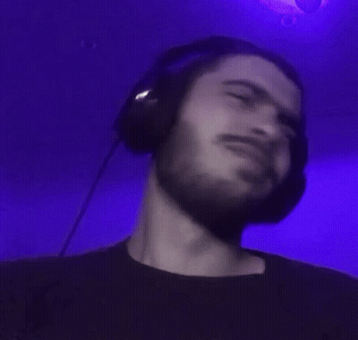 Bearded Man With Headphones Saying LFG GIF