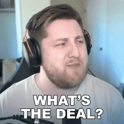 Bearded Man With Headphones What's The Deal GIF