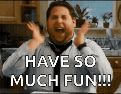 Bearded Man With Heart Hair Saying Wow GIF