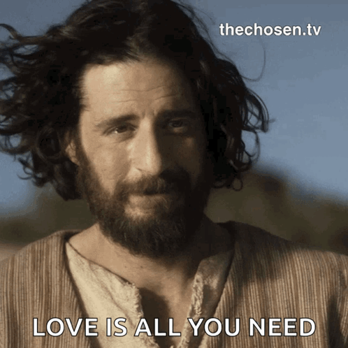 Bearded Man With Love Is All You Need Above GIF