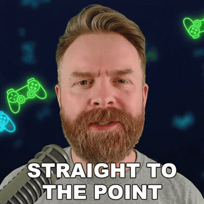 Bearded Man With Microphone Straight To The Point GIF