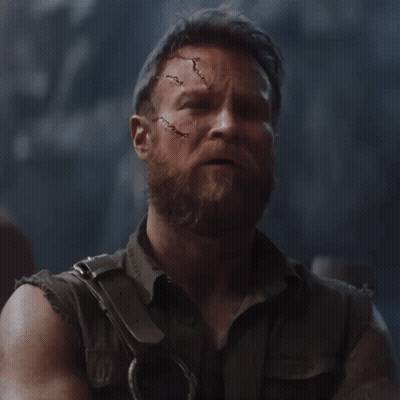 Bearded Man With Scar Saying Fkn Whoops GIF