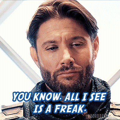 Bearded Man With Scarf Says You Know All I See Is A Freak GIF