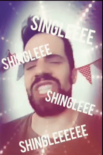 Bearded Man With Shinglee On Face GIF