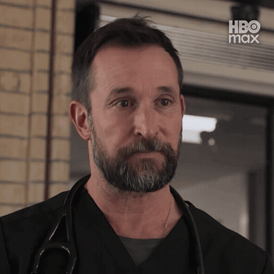 Bearded Man With Stethoscope And HBO Max Logo GIF