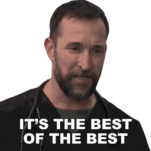 Bearded Man With Stethoscope Saying Best Of The Best Sticker