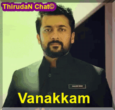 Bearded Man With Vanakkam Sign GIF