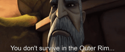 Bearded Man You Don't Survive In The Outer Rim GIF