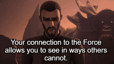 Bearded Man Your Connection To The Force Allows You To See In Ways Others Cannot GIF