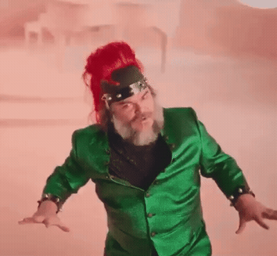 Bearded Red-Haired Man In Green Suit And Hat GIF