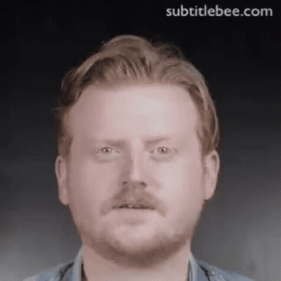Bearded Redhead Making Funny Face GIF