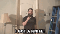 Beardman Got A Knife GIF