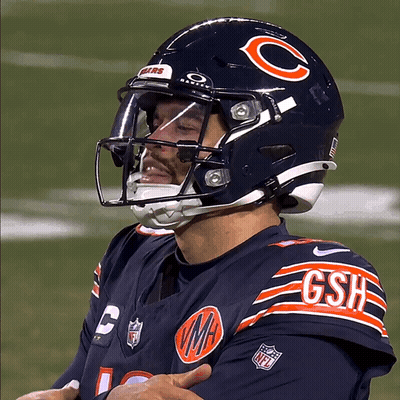 Bears Football Player In Helmet With C GIF