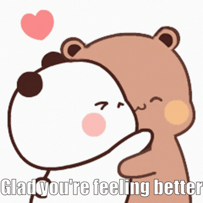Bears Hugging Glad You're Feeling Better GIF