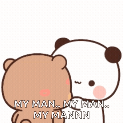 Bears Kissing My Man My Man My Mann GIF