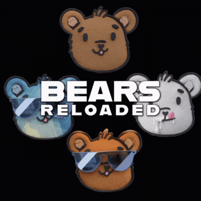 Bears Reloaded Poster Four Bears Wearing Sunglasses GIF