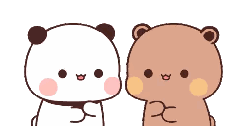 Bears Standing Next To Each Other JC Sticker