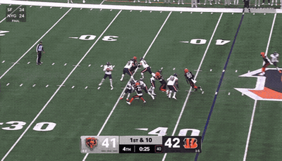 Bears Vs Bengals Football Game On CBS Sports GIF
