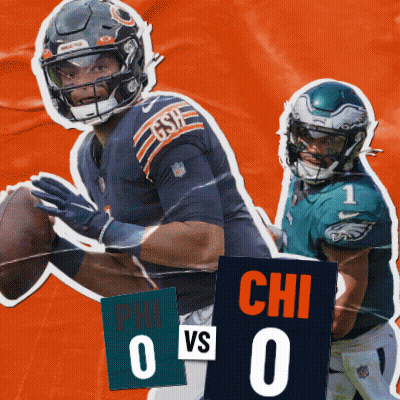 Bears Vs Eagles Football Game GIF