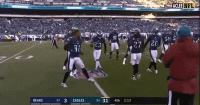 Bears Vs Eagles Football Game GIF