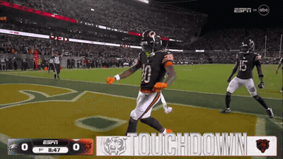 Bears Vs Eagles Football Game On ESPN GIF