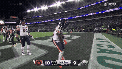 Bears Vs Eagles Football Game On TV GIF