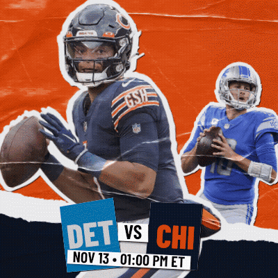 Bears Vs Lions Football Game Ad GIF