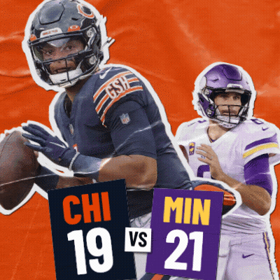 Bears Vs Vikings Football Game Poster GIF