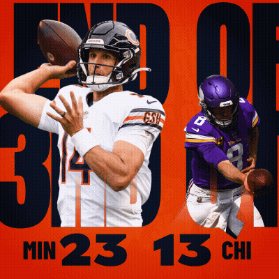 Bears Vs Vikings Football Poster GIF