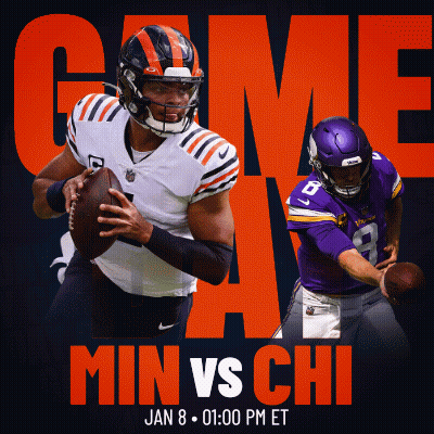 Bears Vs Vikings Game Poster GIF