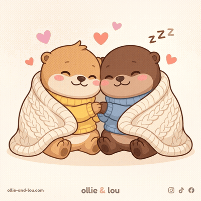 Bears Wrapped In Blanket By Ollie & Lou GIF