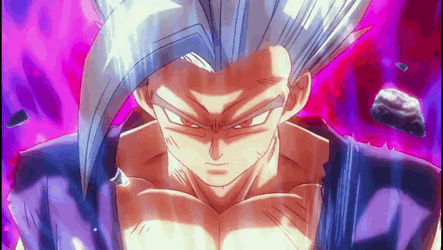 Beast Gohan Floating Rocks GIF