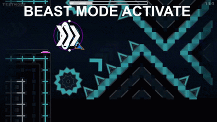 Beast Mode Activate Geometry Dash GIF