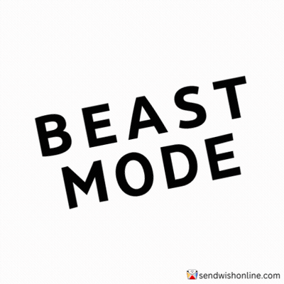 Beast Mode Logo Red And Black GIF